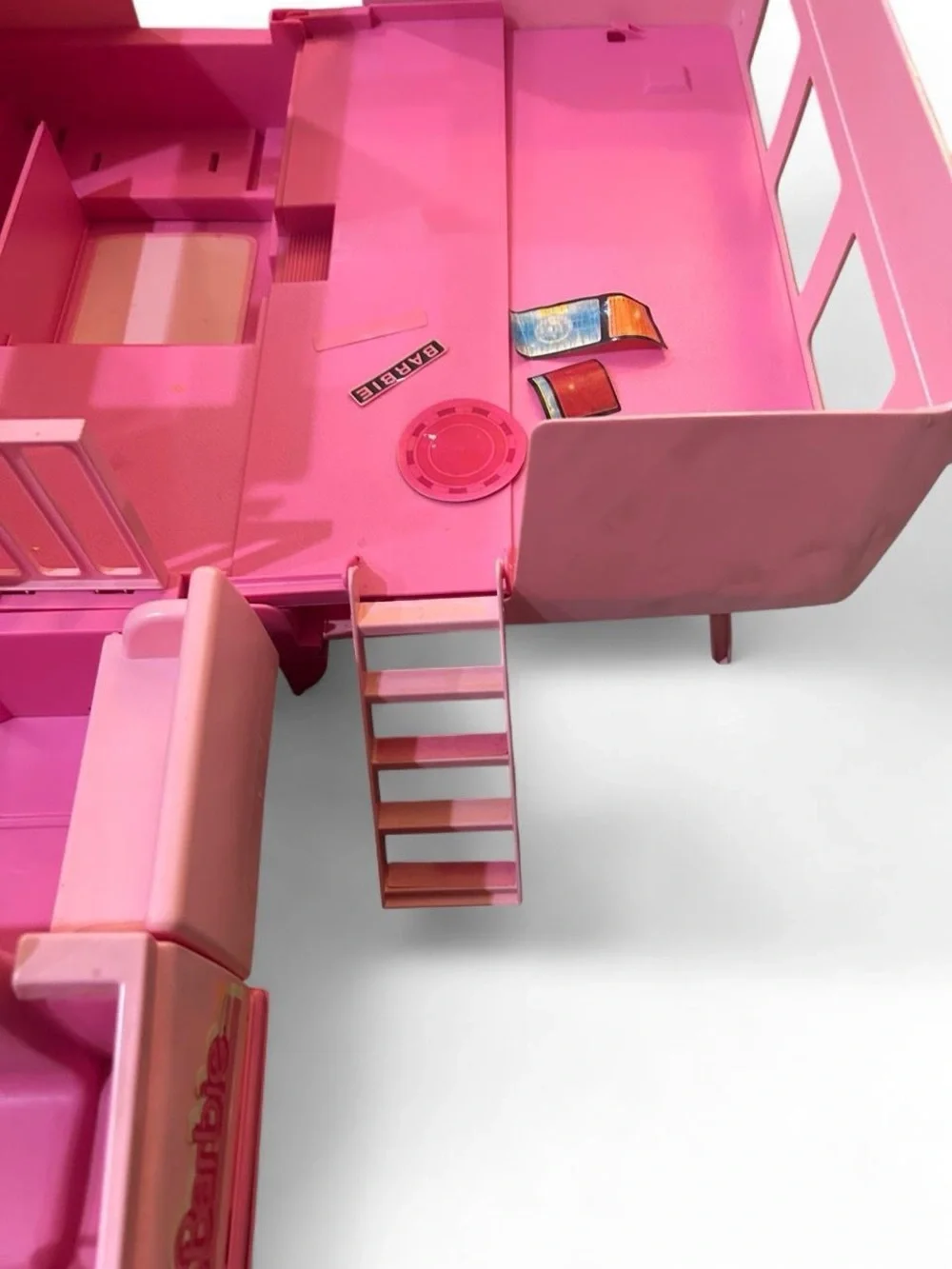 Vtg. 1988 Barbie Magical Motor Home RV Camper Mattel Incomplete For Parts READ